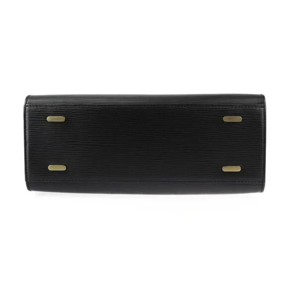 LOUIS VUITTON Black Leather Tote Bag - Picture 4 of 9